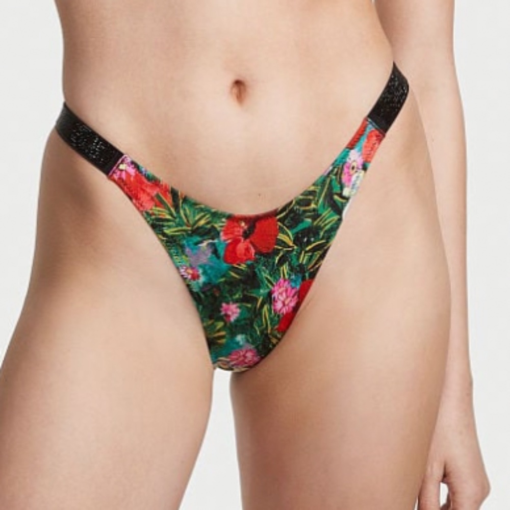 FIRM PRICE NWT Victoria's Secret Shine Strap Brazilian Bikini Bottom